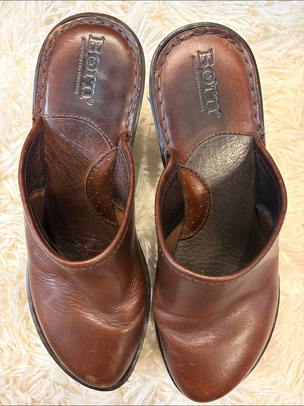 Born brown leather clogs size 7 - Picture 6 of 6